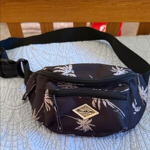 Billabong Black and White Palm Belt Bag